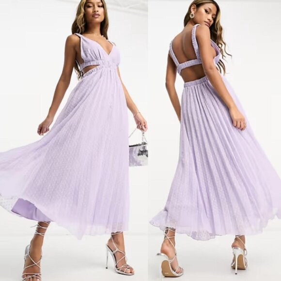 ASOS Dresses & Skirts - asos lilac sleeveless maxi dress
